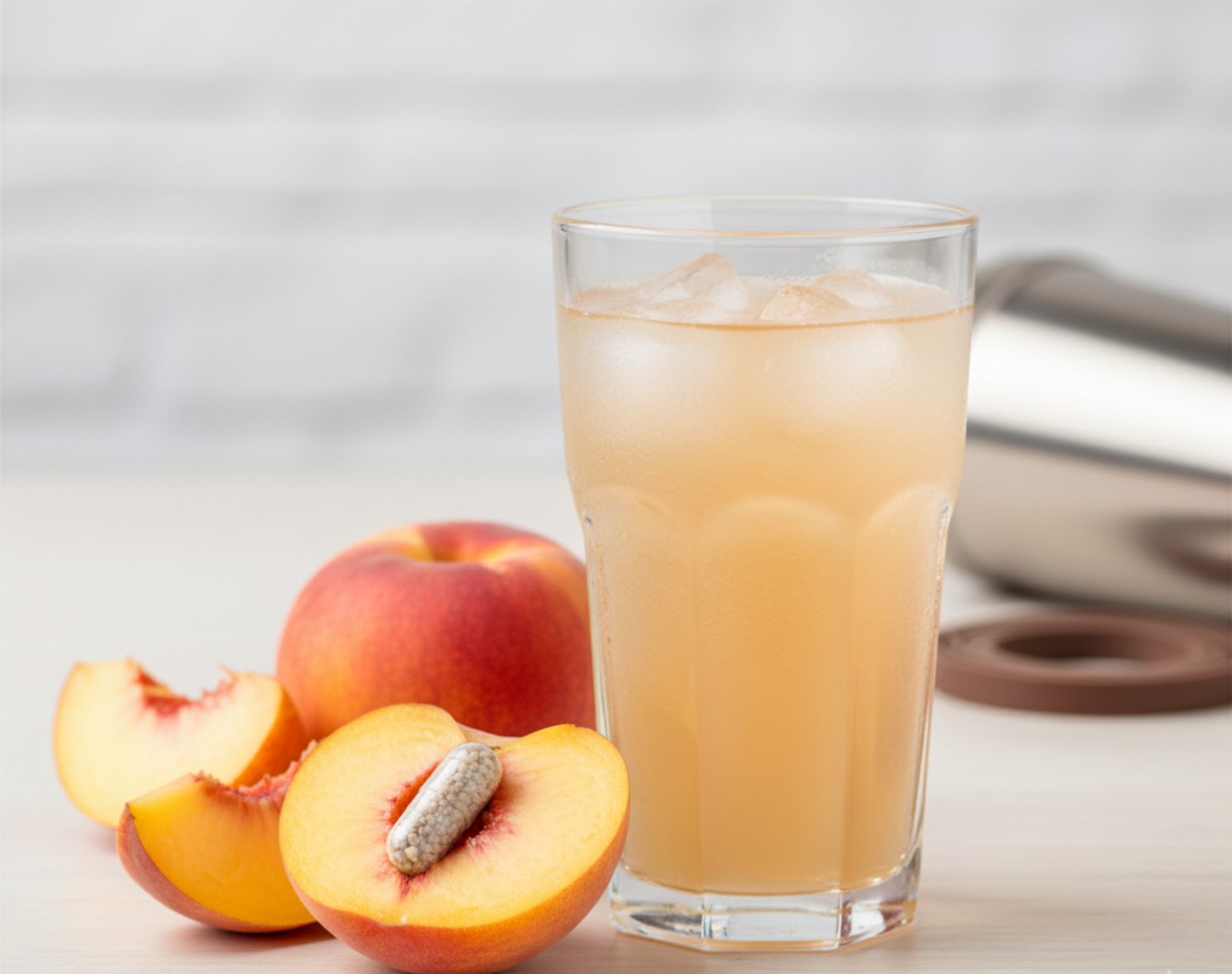 Clear Whey Pfirsich Geschmack – laktosearmes Protein für Fitness & Muskelaufbau