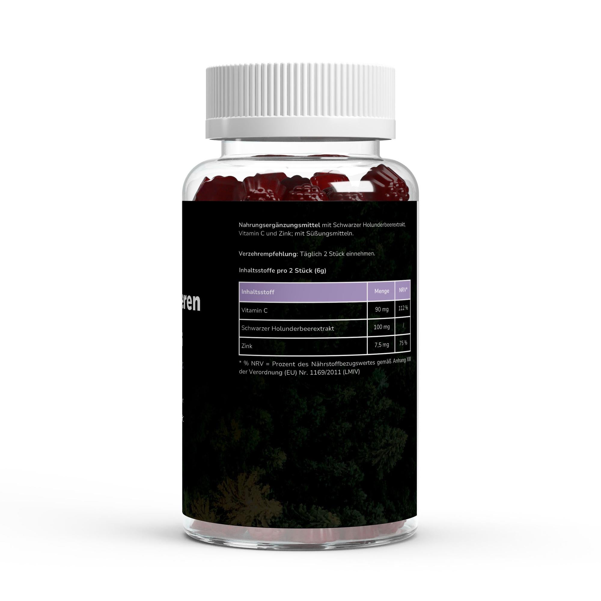 #Holunderbeeren Gummis + Vitamin C + Zink