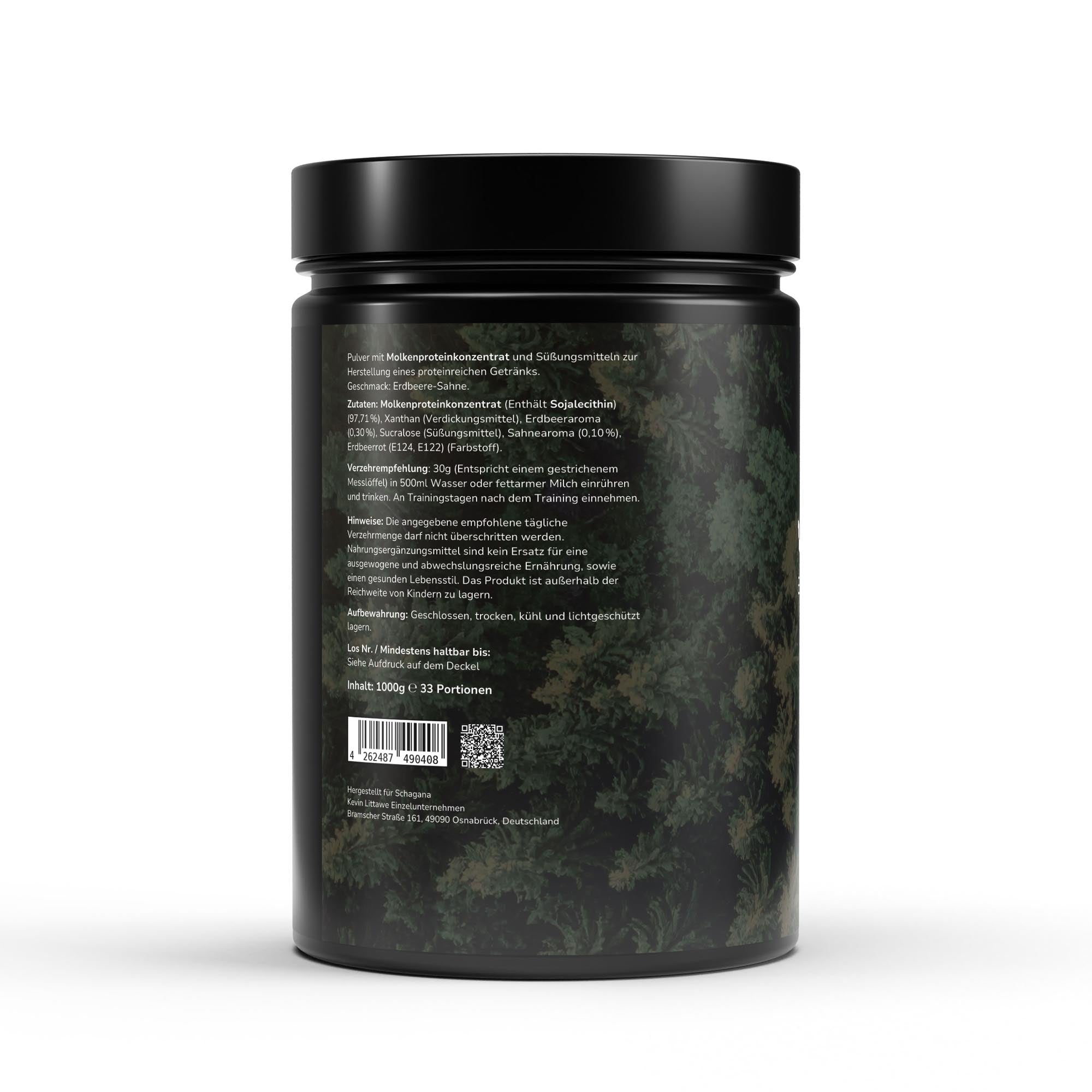 #Premium Whey Protein Erdbeere