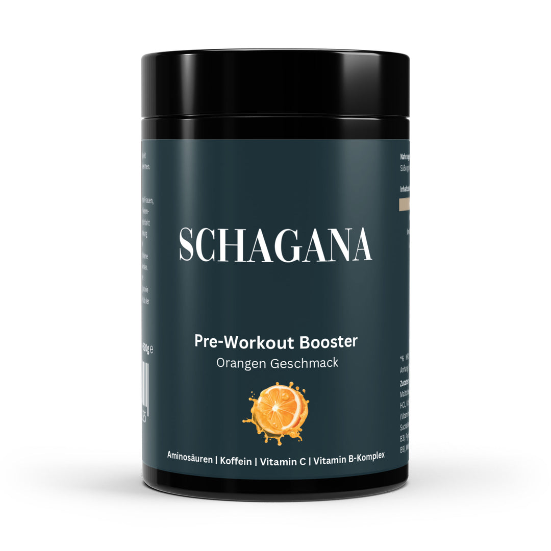 Pre - Workout Booster Orangen Geschmack Schagana